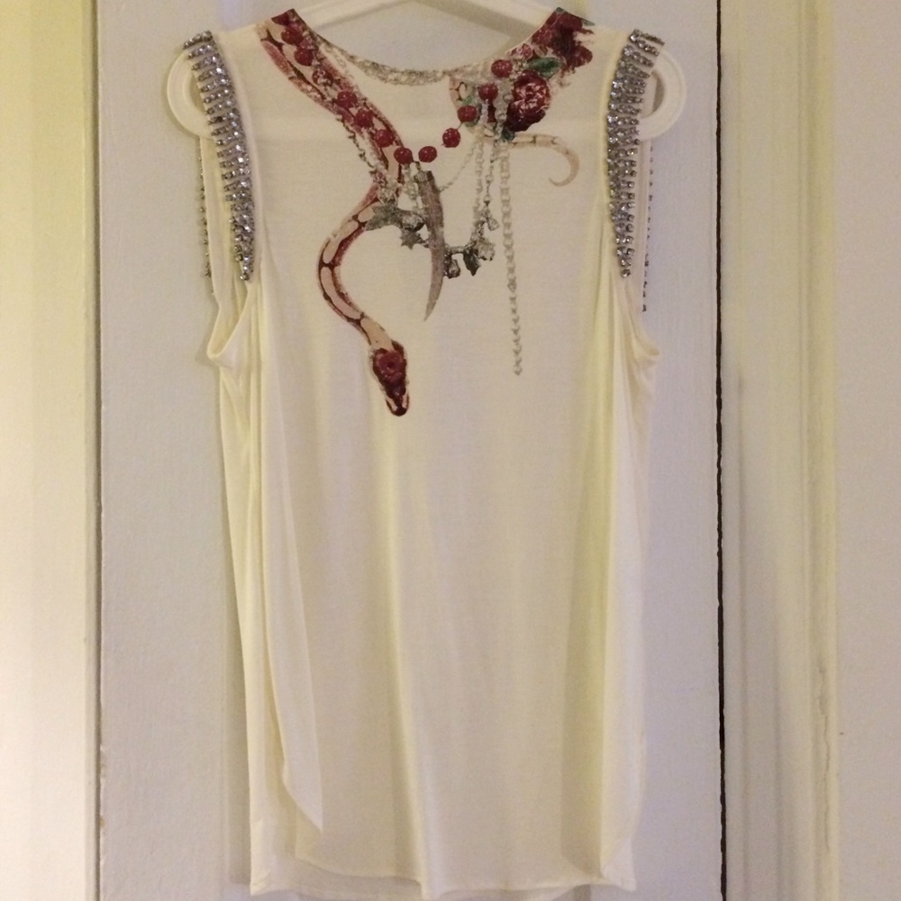Haute Hippie Rhinestone Tanktop - Picture 2 of 4